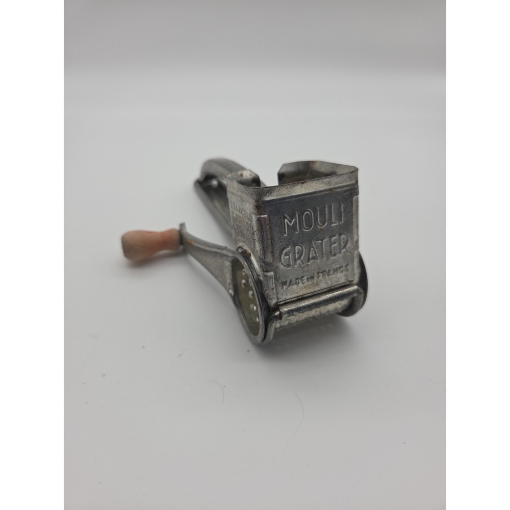 Vintage Mouli Grater Rotary Hand Grater With Wood Handle Made in France
